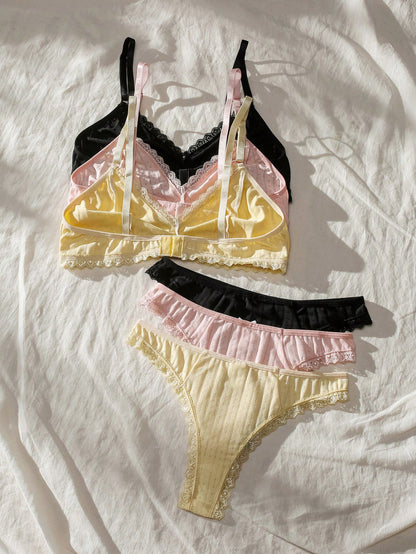 Conjunto de Lingerie com Renda