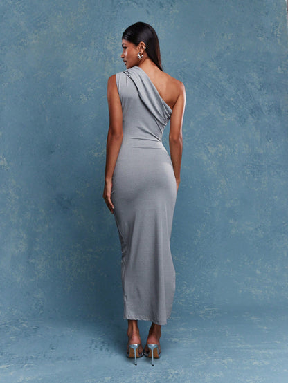 Vestido Asymmetric One Shoulder