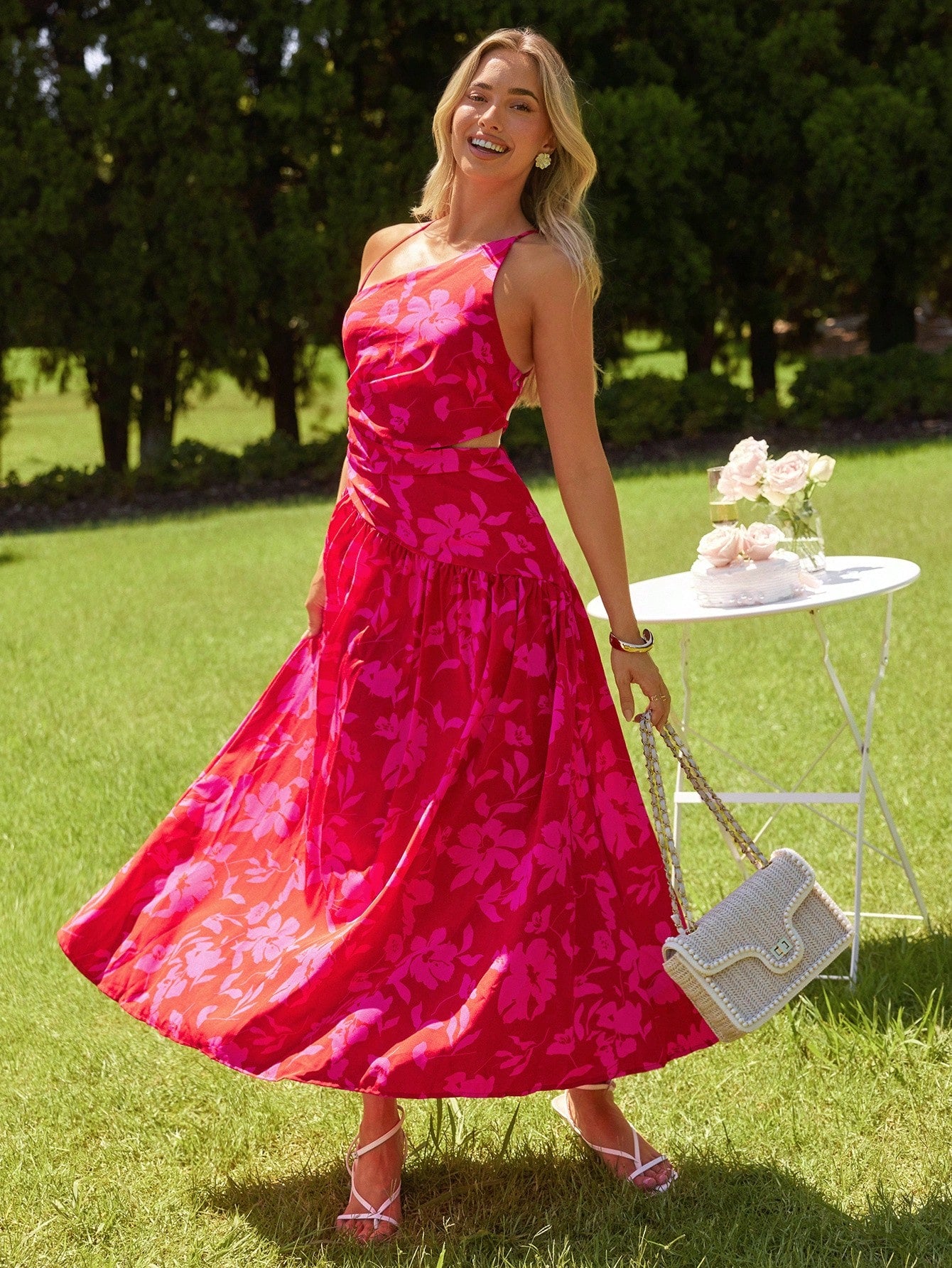 Vestido Longo Floral